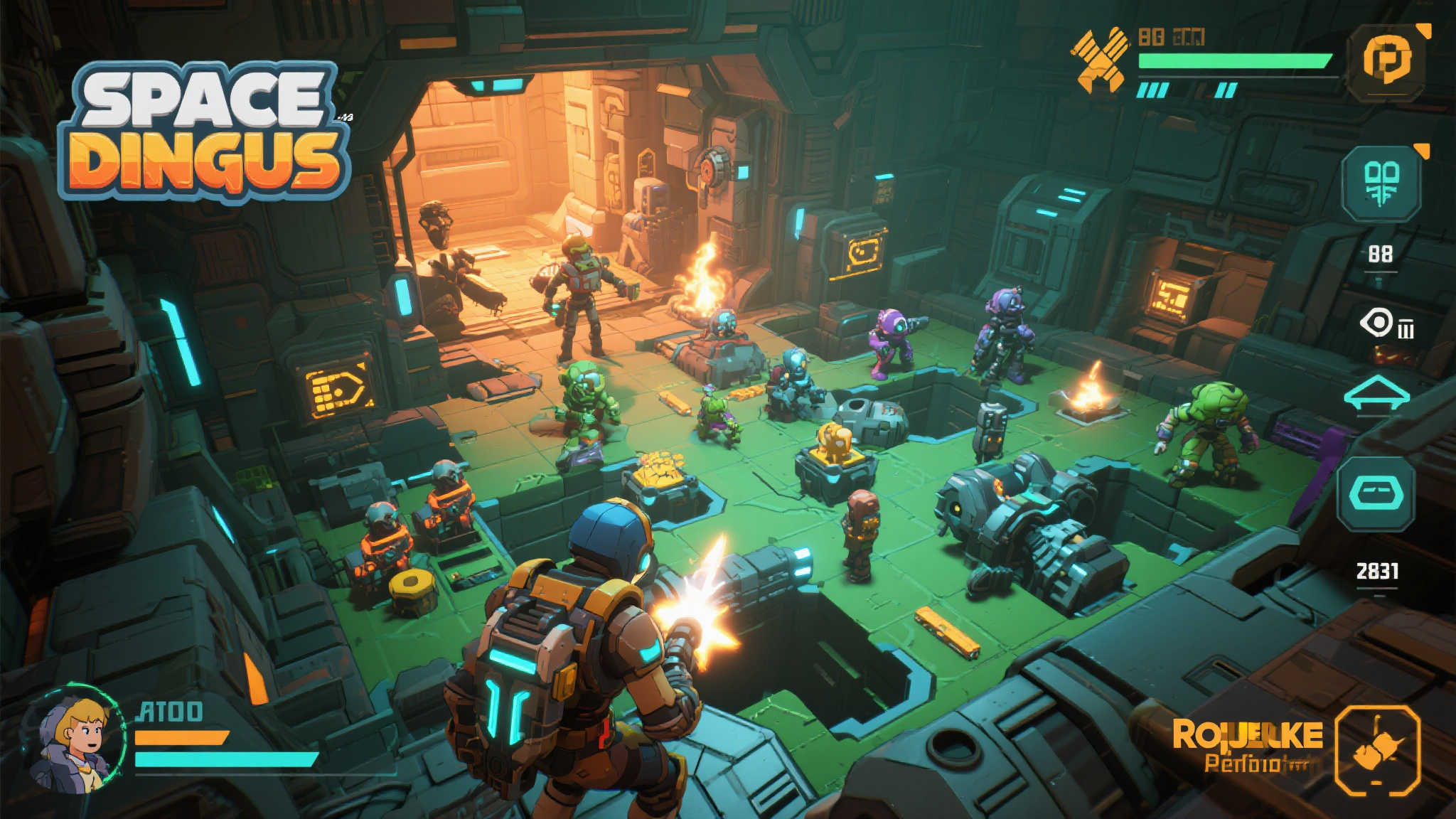 像素风肉鸽游戏《Space Dingus》即将由Rocketcat推出